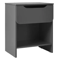 Kirklands Home Dark Stanley Single Drawer Nightstand Gray Online