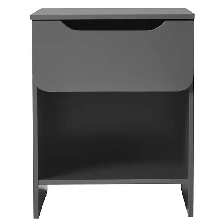 Kirklands Home Dark Stanley Single Drawer Nightstand Gray Online