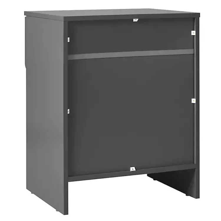 Kirklands Home Dark Stanley Single Drawer Nightstand Gray Online