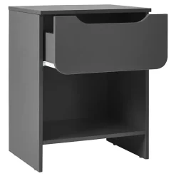 Kirklands Home Dark Stanley Single Drawer Nightstand Gray Online