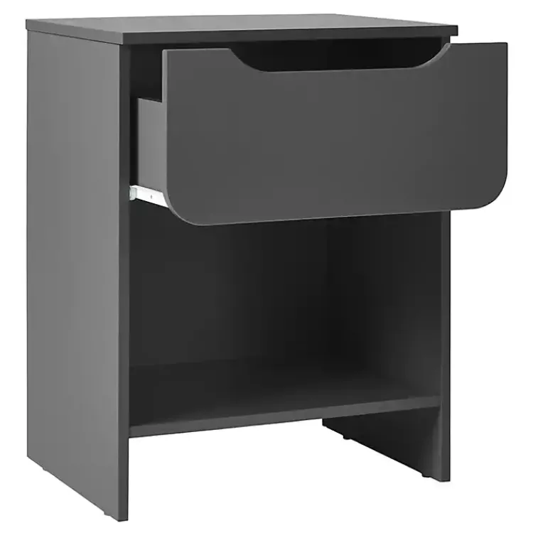 Kirklands Home Dark Stanley Single Drawer Nightstand Gray Online