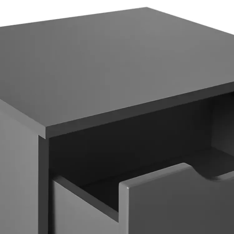 Kirklands Home Dark Stanley Single Drawer Nightstand Gray Online