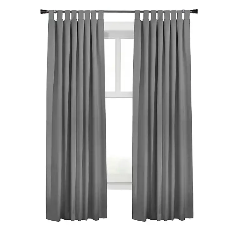 Kirklands Home Dark Ventura Blackout Curtain Panel, 95 in. Gray Sale
