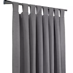 Kirklands Home Dark Ventura Blackout Curtain Panel, 95 in. Gray Sale