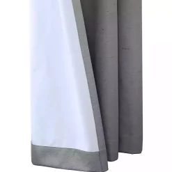 Kirklands Home Dark Ventura Blackout Curtain Panel, 95 in. Gray Sale
