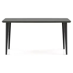 Kirklands Home Dark Wood and Metal Dining Table Gray New