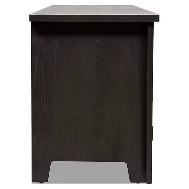 Kirklands Home Dark Wood 4-Door Media Cabinet Gray Online
