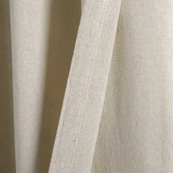 Kirklands Home Dark Linen Lace Curtain Panel Set, 84 in. Tan Sale