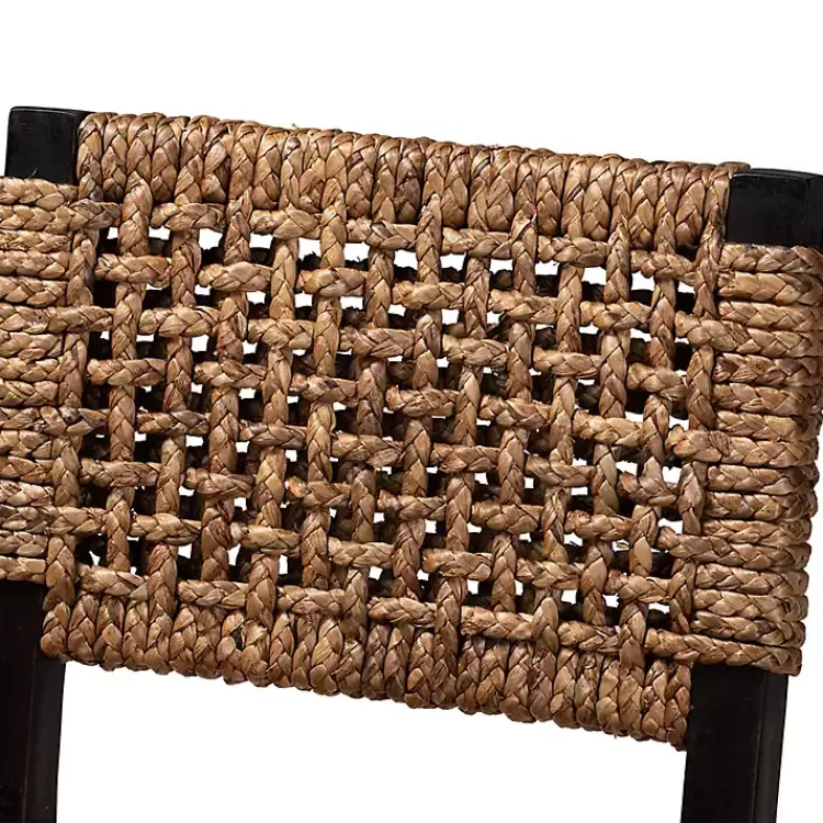 Kirklands Home Dark Mahogany Lattice Counter Stool Brown New
