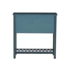 Kirklands Home Dark Teal Beadboard Console Table Blue