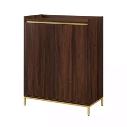 Kirklands Home Dark Walnut Capri 6-Bottle Cubby Cabinet Brown Discount