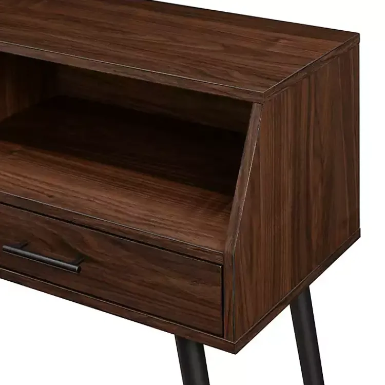 Kirklands Home Dark Walnut 2-Drawer Henry Console Table Brown Sale