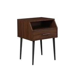 Kirklands Home Dark Walnut Open Storage Accent Table Brown Online