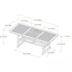 Kirklands Home Dark Wood Slat Back 4-pc. Outdoor Dining Set Brown Clearance