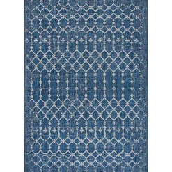 Kirklands Home Davon Blue Moroccan Trellis Outdoor Rug, 8x10 Discount