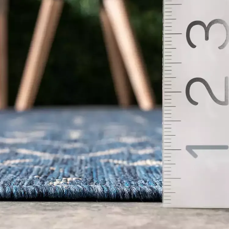 Kirklands Home Davon Blue Moroccan Trellis Outdoor Rug, 8x10 Discount