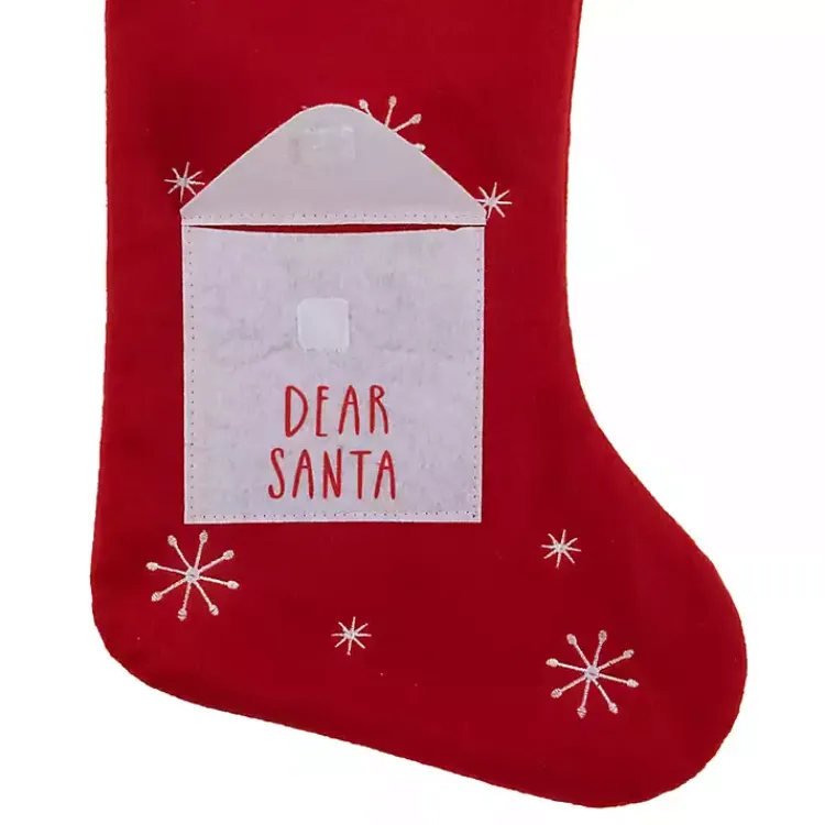 Christmas Stockings & Stocking Holders>Kirklands Home Dear Santa Envelope Stocking
