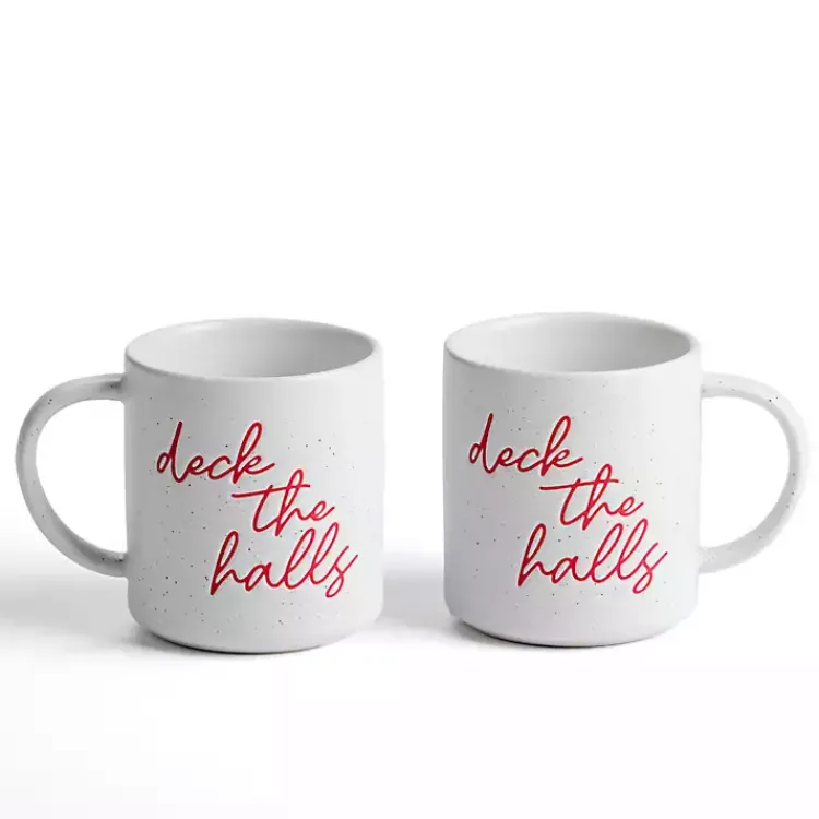 Kirklands Home Deck the Halls Mugs, Set of 2 Clearance