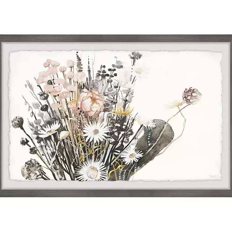 Kirklands Home Deckled Flowering Bundle Framed Art Print Discount