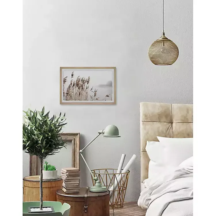 Kirklands Home Deckled Lakeside Grass Framed Art Print Clearance