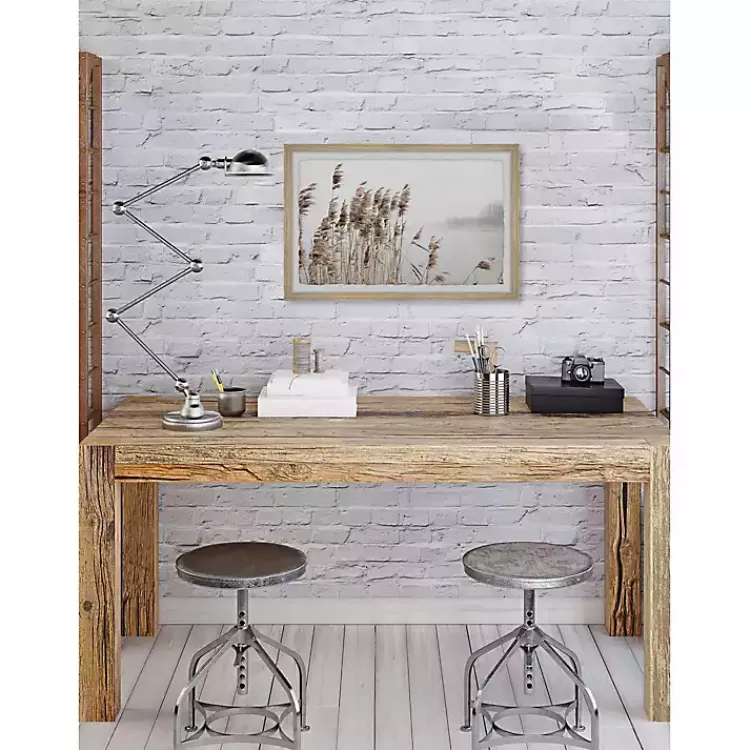 Kirklands Home Deckled Lakeside Grass Framed Art Print Clearance