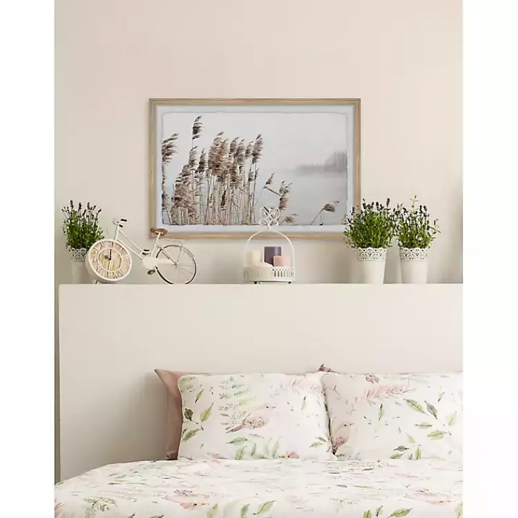 Kirklands Home Deckled Lakeside Grass Framed Art Print Clearance