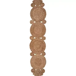 Kirklands Home Decorative Braided Jute Table Runner Tan