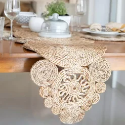 Kirklands Home Decorative Braided Jute Table Runner Tan