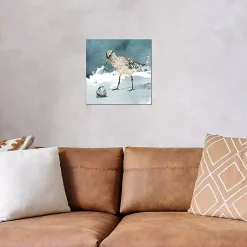Kirklands Home Delray Sandpiper Canvas Art Print Blue Outlet