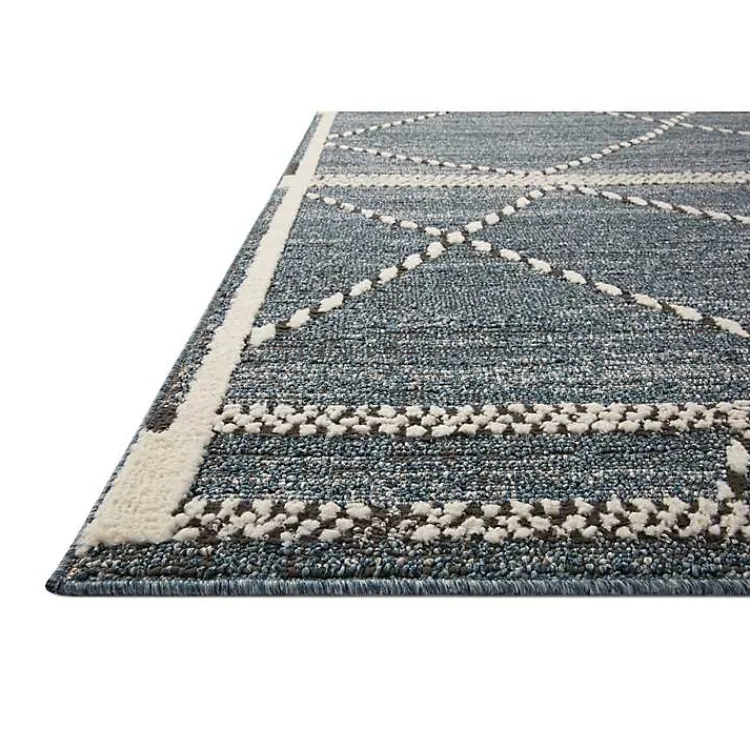 Kirklands Home Denim Asymmetrical Tufted Area Rug, 7x10 Blue Best