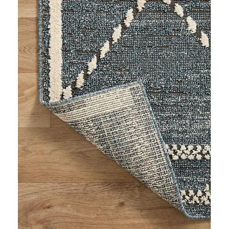 Kirklands Home Denim Asymmetrical Tufted Area Rug, 7x10 Blue Best