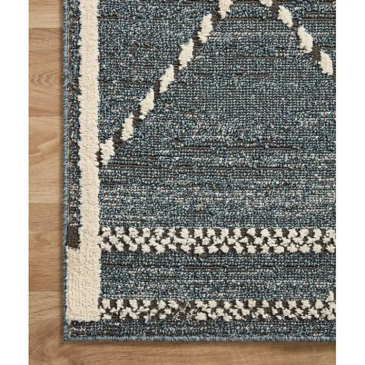 Kirklands Home Denim Asymmetrical Tufted Area Rug, 7x10 Blue Best