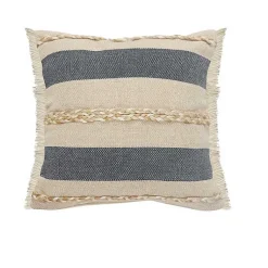 Pillows>Kirklands Home Denim Blue Braided Stripe Throw Pillow, 24 in.