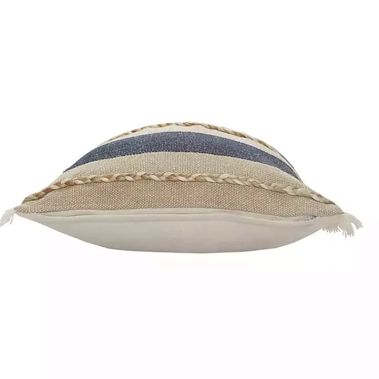 Pillows>Kirklands Home Denim Blue Braided Stripe Throw Pillow, 20 in.