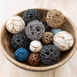 Bowl Filler>Kirklands Home Denim Blue Dried Orb Bag