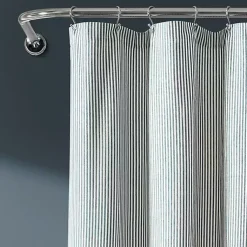 Kirklands Home Denim Vintage Stripe Shower Curtain Blue Online