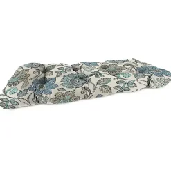 Kirklands Home Denim Busan Wicker Loveseat Outdoor Cushion Clearance