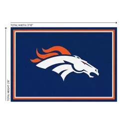 Kirklands Home Denver Broncos Area Rug, 3x4 Blue Outlet
