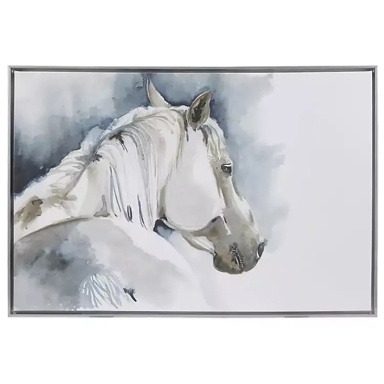 Kirklands Home Derby Hand Embellished Horse Framed Canvas Print Hot