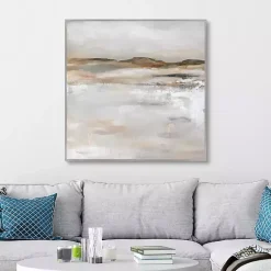 Kirklands Home Desert Floor Framed Canvas Art Print Gray Hot
