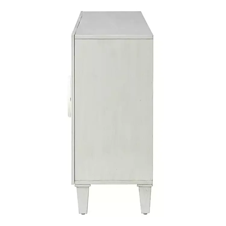 Kirklands Home Dietrich Wood 4-Door Sideboard White Hot