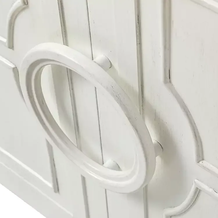 Kirklands Home Dietrich Wood 4-Door Sideboard White Hot