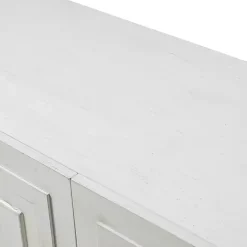 Kirklands Home Dietrich Wood 4-Door Sideboard White Hot