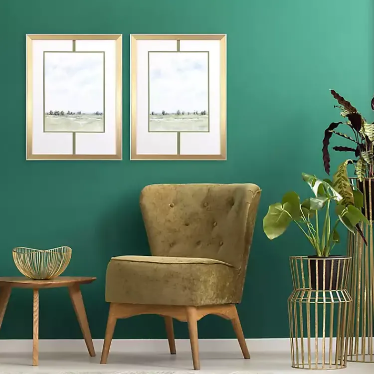 Kirklands Home Distant View Framed Art Prints, Set of 2 White Best