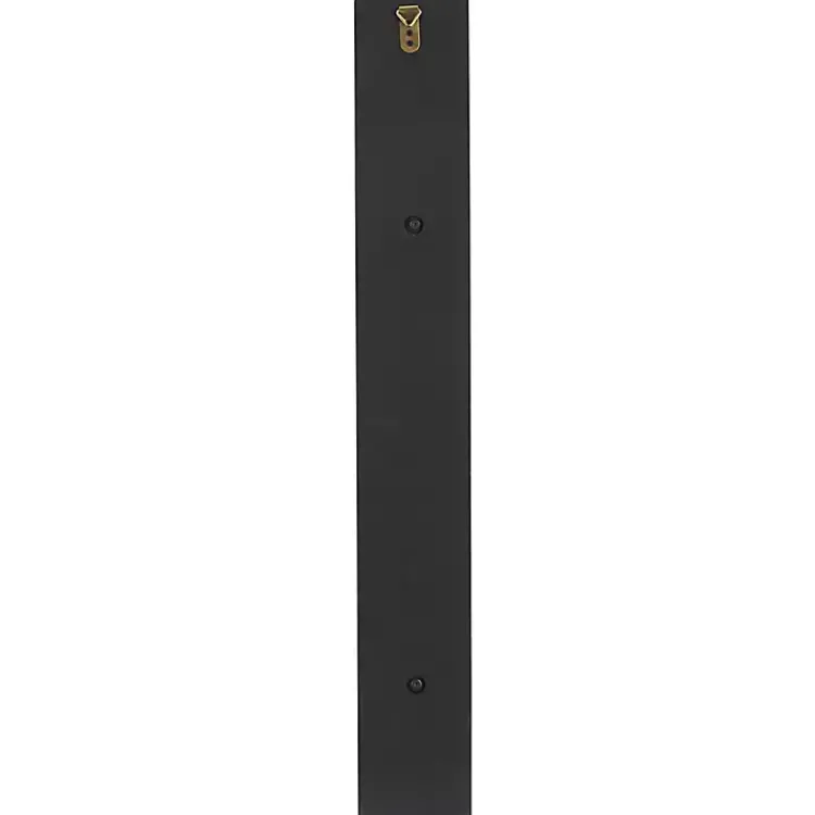 Sconces>Kirklands Home Distressed Black Scrolled Metal Sconce