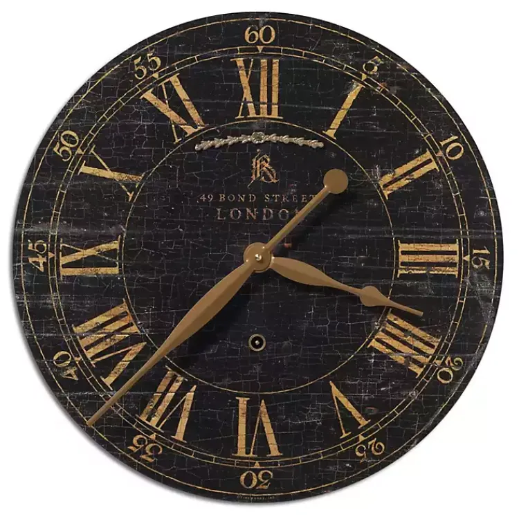 Kirklands Home Distressed Bond Street Wall Clock
