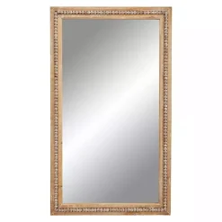 Kirklands Home Distressed Brown Beaded Wall Mirror New