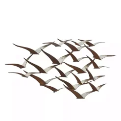 Kirklands Home Distressed Metal Flock of Birds Wall Plaque Brown Best