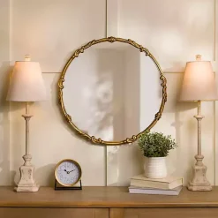 Kirklands Home Distressed Cream Buffet Lamps, Set of 2 Tan New
