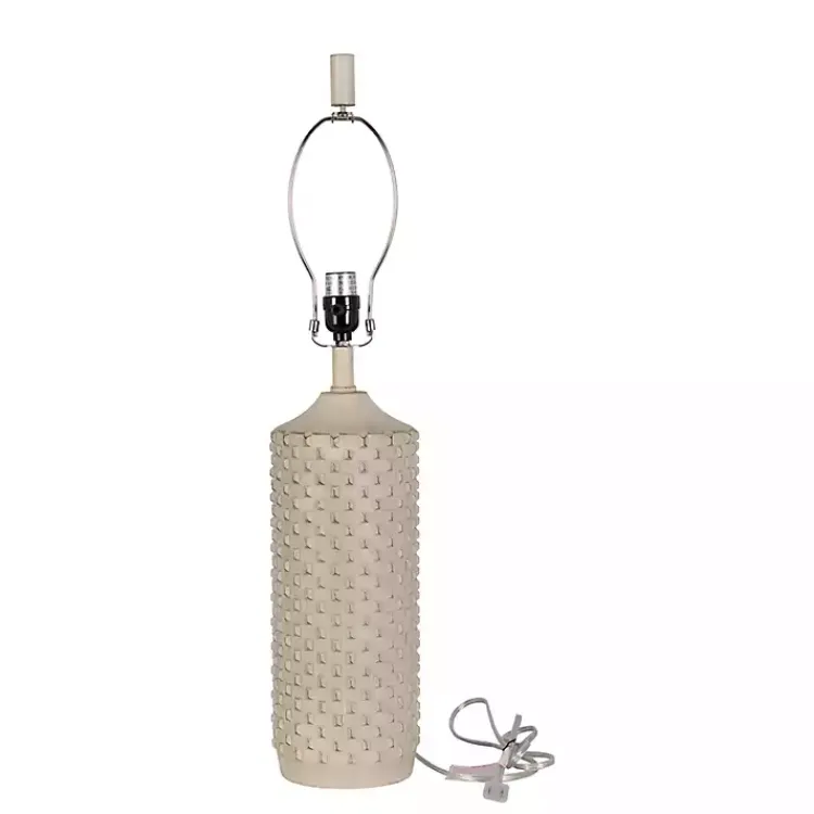 Kirklands Home Distressed Cream Textured Table Lamps, Set of 2 Tan Online